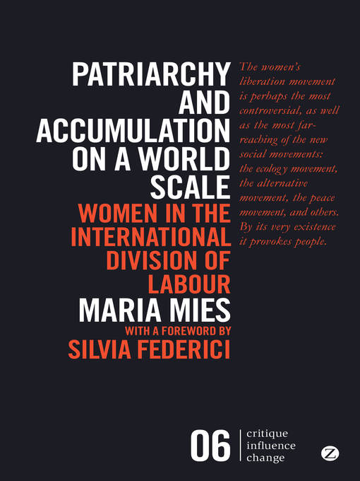 Title details for Patriarchy and Accumulation on a World Scale by Maria Mies - Available